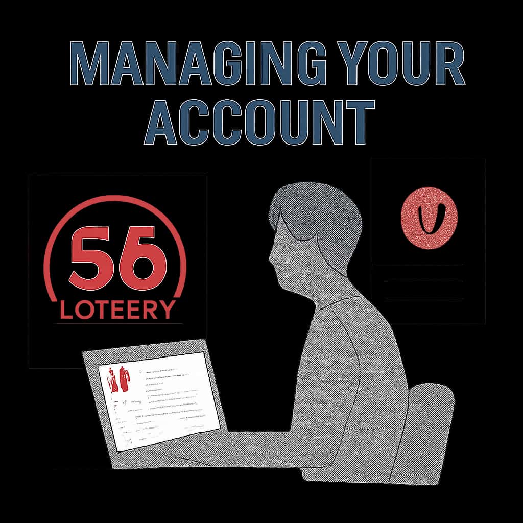 Illustration highlighting key aspects of Managing Your 56 Lottery Account.