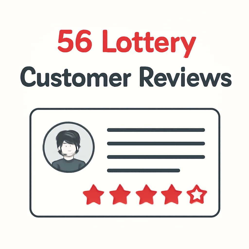 Illustration detailing aspects of 56 Lottery Customer Reviews.