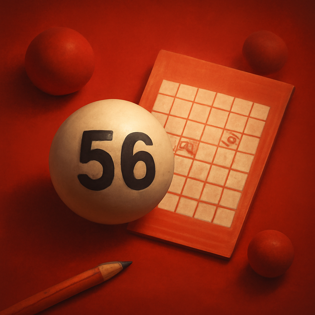 A badge illustrating 56 Lottery Payment Options.