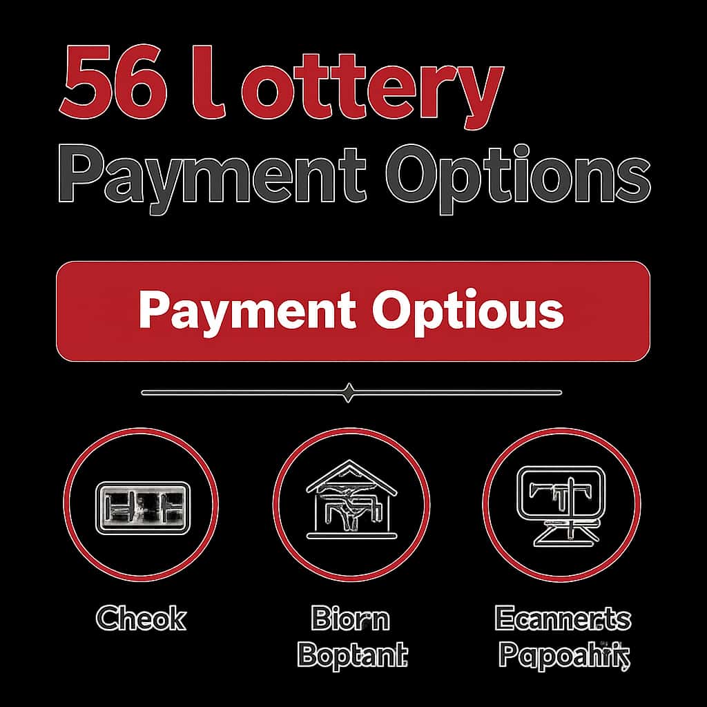 An informative diagram on 56 Lottery Payment Options.