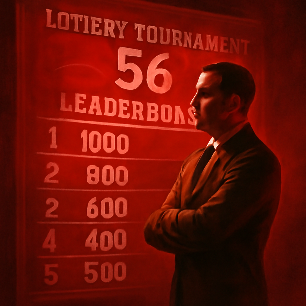 An educational illustration showing the steps for verifying a 56 Lottery account.