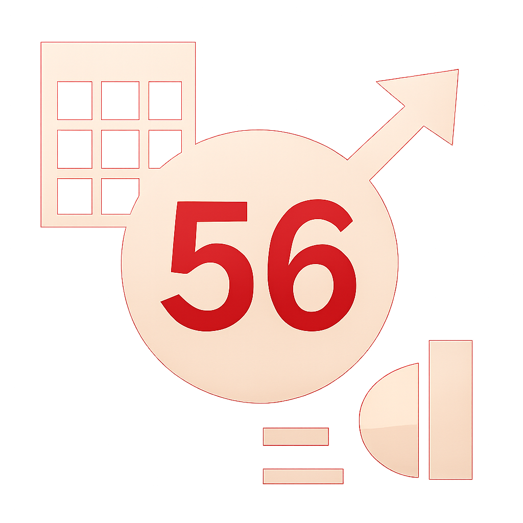 A badge icon depicting the reliability of 56 Lottery, emphasizing safety and support.