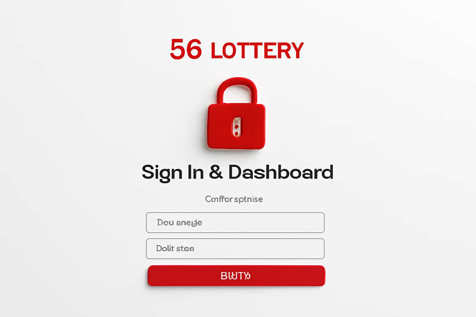 56 Lottery Sign In & Dashboard Interface