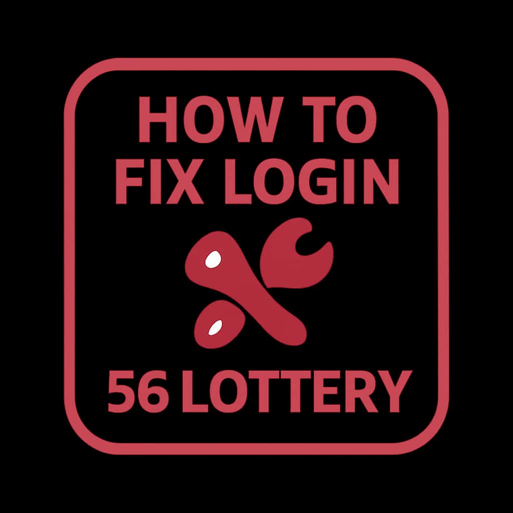 Icon representation of 56 Lottery login assistance.
