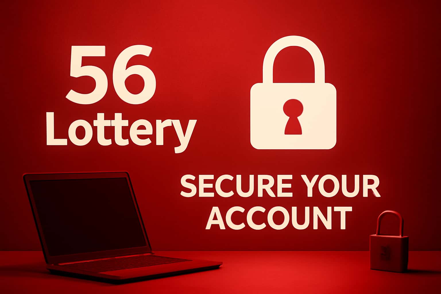 Visual representation of securing a lottery account, showcasing the importance of safety.